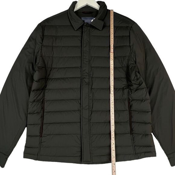 New Dylan Gray Men US L Jacket Shift Down Olive Green Zip Winter Puffer $398 - Picture 4 of 12